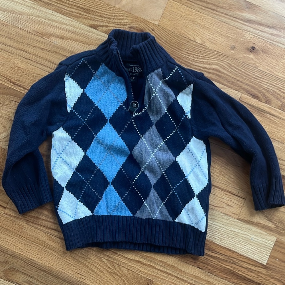3 for $20 - Argyle Sweater 1/4 Zip
